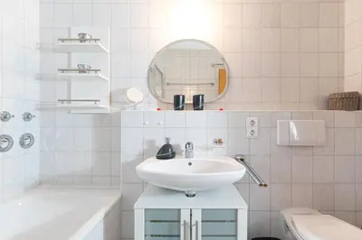 Ein Badezimmer in der Unterkunft Fewo Bergzauber