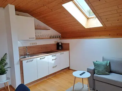 Küche/Küchenzeile in der Unterkunft Ferienwohnung Göttersberg