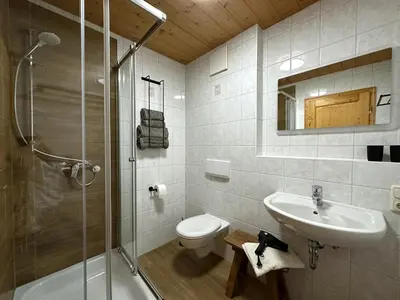 Ein Badezimmer in der Unterkunft Ferienwohnung Göttersberg