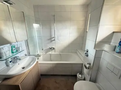 Ein Badezimmer in der Unterkunft FerienNest Traunreut