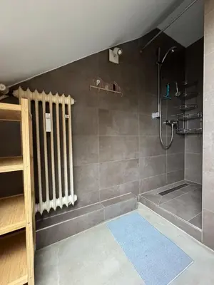 Ein Badezimmer in der Unterkunft Zentral gelegene Wohnung