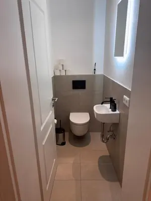 Ein Badezimmer in der Unterkunft SeeZeit bis zu 4 Personen zentral in Prien am Chiemsee