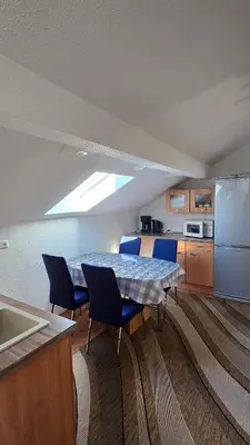 Küche/Küchenzeile in der Unterkunft Ferienwohnung Chiemsee