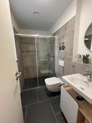 Ein Badezimmer in der Unterkunft Ferienwohnung Osternach
