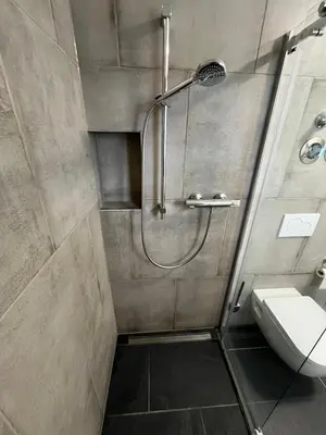 Ein Badezimmer in der Unterkunft Ferienwohnung Osternach
