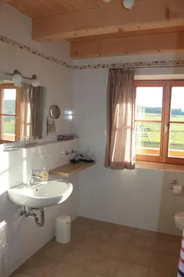 Ein Badezimmer in der Unterkunft Urlaubshof Grimm