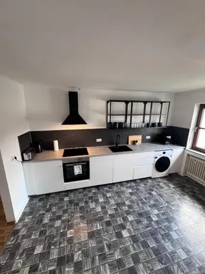 Küche/Küchenzeile in der Unterkunft Bavaria Home Apartments