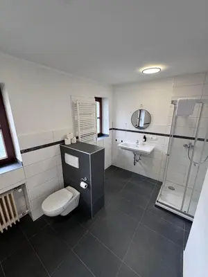 Ein Badezimmer in der Unterkunft Bavaria Home Apartments