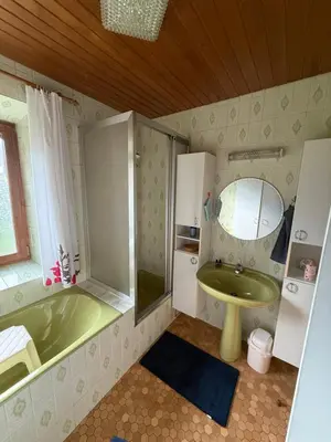 Ein Badezimmer in der Unterkunft FeWo Reiter - Gemütliche Fewo mit bayerischem Flair