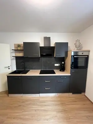 Küche/Küchenzeile in der Unterkunft Ferienwohnung Dauberweiß
