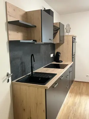 Küche/Küchenzeile in der Unterkunft Ferienwohnung Dauberweiß