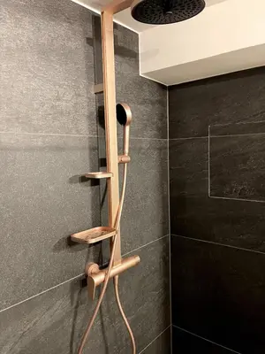 Ein Badezimmer in der Unterkunft Ferienwohnung in Unterwössen