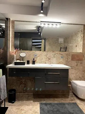 Ein Badezimmer in der Unterkunft Ferienwohnung in Unterwössen