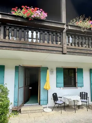 Ein Balkon oder eine Terrasse in der Unterkunft Bergauszeit mit Sauna