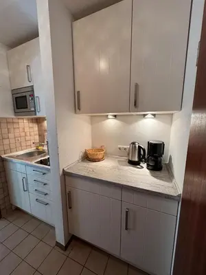 Küche/Küchenzeile in der Unterkunft Bergauszeit mit Sauna