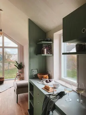 Küche/Küchenzeile in der Unterkunft Tiny House, deine nachhaltige Unterkunft