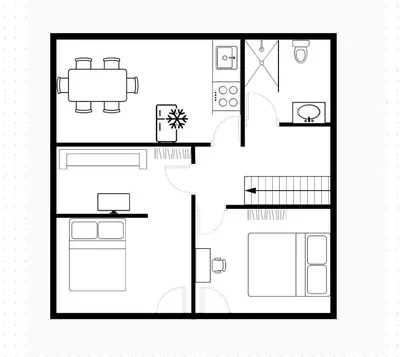 Grundriss der Unterkunft Your Home Base - Vacation & Work close to Munich
