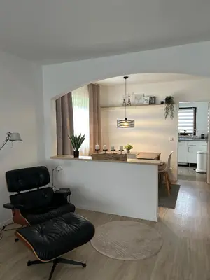 Küche/Küchenzeile in der Unterkunft Ferienwohnung am Wendelstein