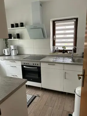 Küche/Küchenzeile in der Unterkunft Ferienwohnung am Wendelstein