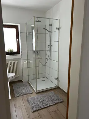 Ein Badezimmer in der Unterkunft Ferienwohnung am Wendelstein
