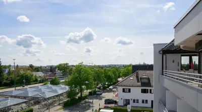 Ein Balkon oder eine Terrasse in der Unterkunft Huber Living