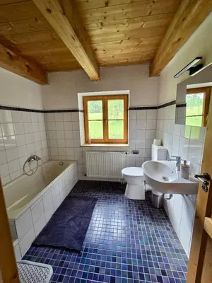 Ein Badezimmer in der Unterkunft Ferienwohnung Landliebe