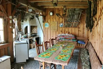 Küche/Küchenzeile in der Unterkunft Landhaus Anni