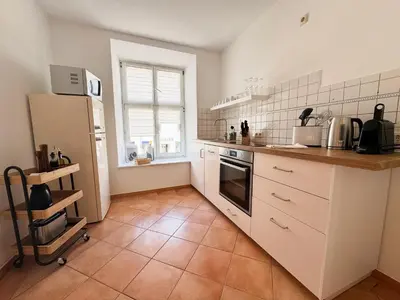 Küche/Küchenzeile in der Unterkunft ma suite - city sol apartment - centrum - private parking