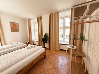 Ein Bett oder Betten in einem Zimmer der Unterkunft ma suite - city sol apartment - centrum - private parking