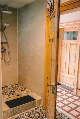 Ein Badezimmer in der Unterkunft Ferienwohnung in Seenaehe