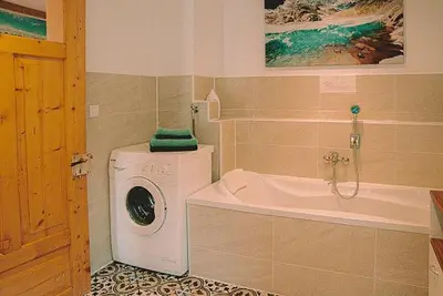 Ein Badezimmer in der Unterkunft Ferienwohnung in Seenaehe
