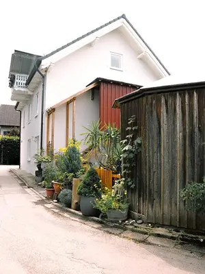Das Gebäude in dem sich die Ferienwohnung befindet