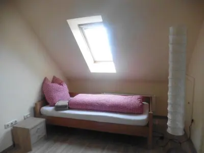 Ein Bett oder Betten in einem Zimmer der Unterkunft Land & Erlebnis Apartment im Allgäu