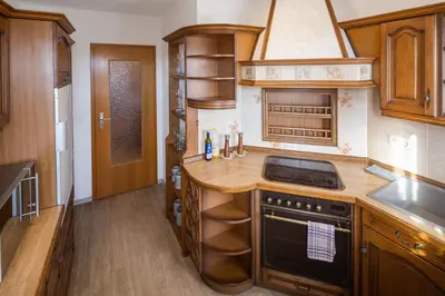 Küche/Küchenzeile in der Unterkunft Land & Erlebnis Apartment im Allgäu