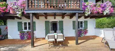 Ein Balkon oder eine Terrasse in der Unterkunft Haus Elbrächter 2
