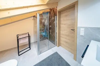 Ein Badezimmer in der Unterkunft Eli's Bergjuwel