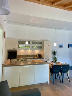 Küche/Küchenzeile in der Unterkunft Ferienwohnung Vroni