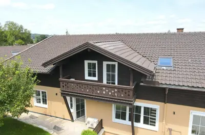 Das Gebäude in dem sich die Ferienwohnung befindet