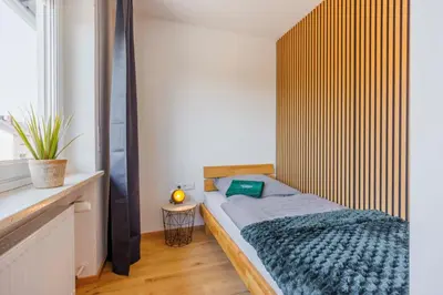 Ein Bett oder Betten in einem Zimmer der Unterkunft Easy Sleep Vohburg - Wohnen auf Zeit
