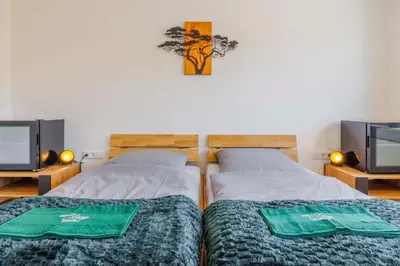 Ein Bett oder Betten in einem Zimmer der Unterkunft Easy Sleep Vohburg - Wohnen auf Zeit