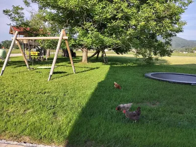 Ein Kinderspielbereich in der Unterkunft Urlaub in Benediktbeuern