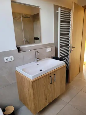 Ein Badezimmer in der Unterkunft Urlaub in Benediktbeuern