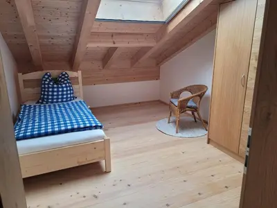 Ein Bett oder Betten in einem Zimmer der Unterkunft Urlaub in Benediktbeuern