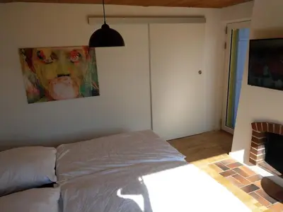 Ein Bett oder Betten in einem Zimmer der Unterkunft Haus Zwerchstum Übersee