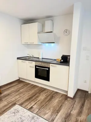 Küche/Küchenzeile in der Unterkunft Apartment in Zentrumsnähe NETFLIX SELF CHECK-IN