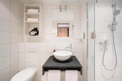 Ein Badezimmer in der Unterkunft snooze apartments Holzkirchen