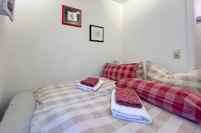 Ein Bett oder Betten in einem Zimmer der Unterkunft Seerose