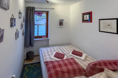 Ein Bett oder Betten in einem Zimmer der Unterkunft Seerose