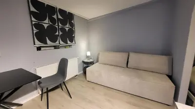 Ein Sitzbereich in der Unterkunft Apartment West