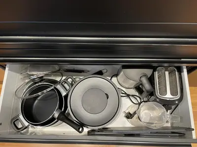 Grundriss der Unterkunft 1,5-Zimmer, Top ausgestattet, 4 Pers, Souterrain, Self Check-in, Parkplatz, Netflix & Amazon Prime